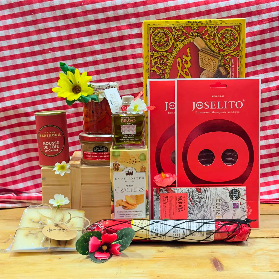 Cesta de Regalo Primavera Gourmet Mantequerías Bravo