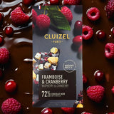 Chocolate Negro 72% con Frambuesa y Arándanos Michel Cluizel 100 g Michel Cluizel