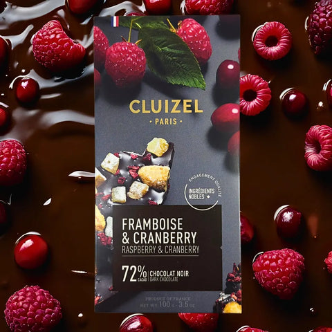 Chocolate Negro 72% con Frambuesa y Arándanos Michel Cluizel 100 g Michel Cluizel