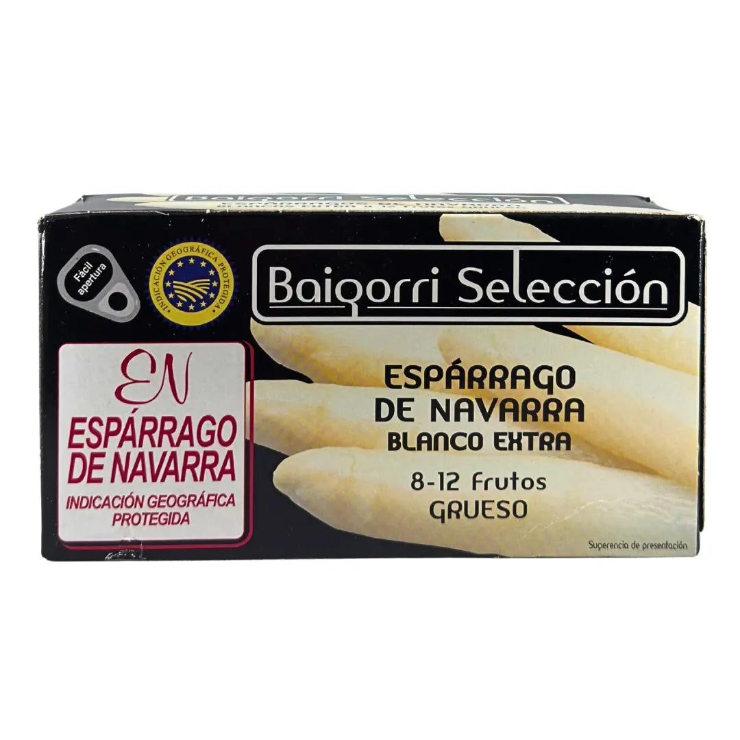 Espárragos de Navarra Blanco Extra Grueso Baigorri Selección Mantequerías Bravo