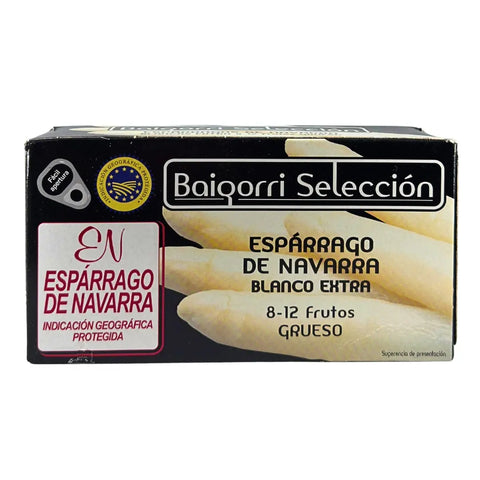 Espárragos de Navarra Blanco Extra Grueso Baigorri Selección Mantequerías Bravo