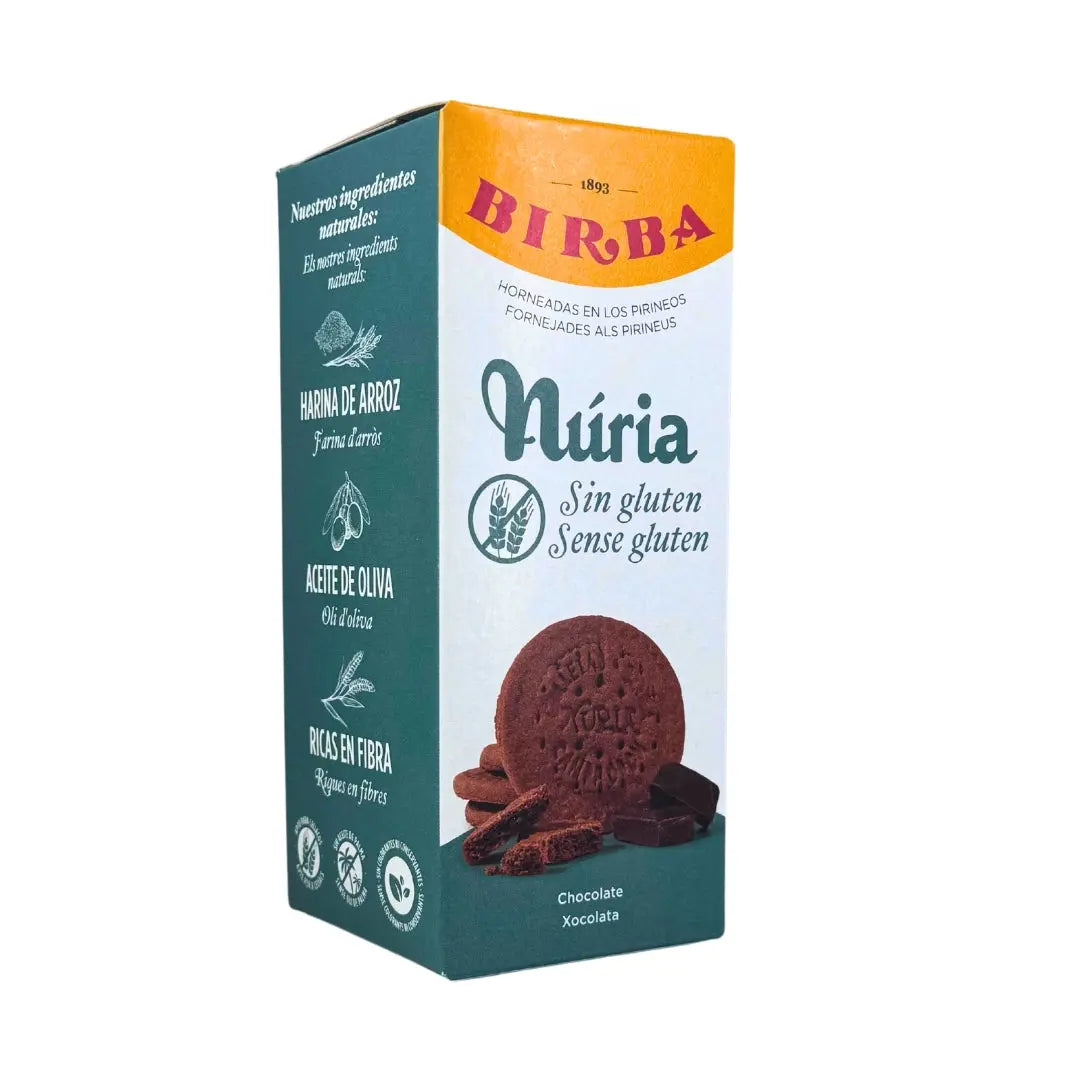 Galletas con Chocolate Sin Gluten Nuria Birba 140 g Galetes Camprodon SAU