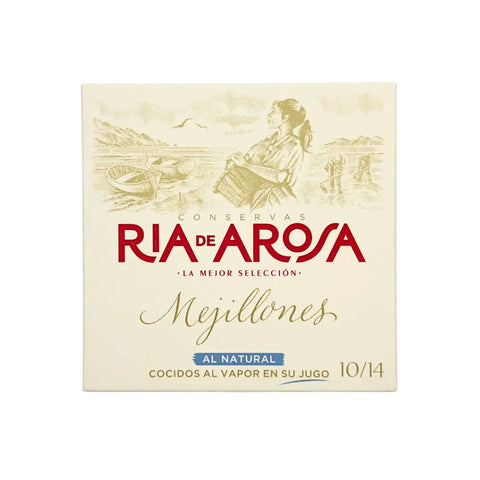 Mejillones Al Natural Cocidos Al Vapor Ría de Arosa 10 / 14 95 g Ortiz