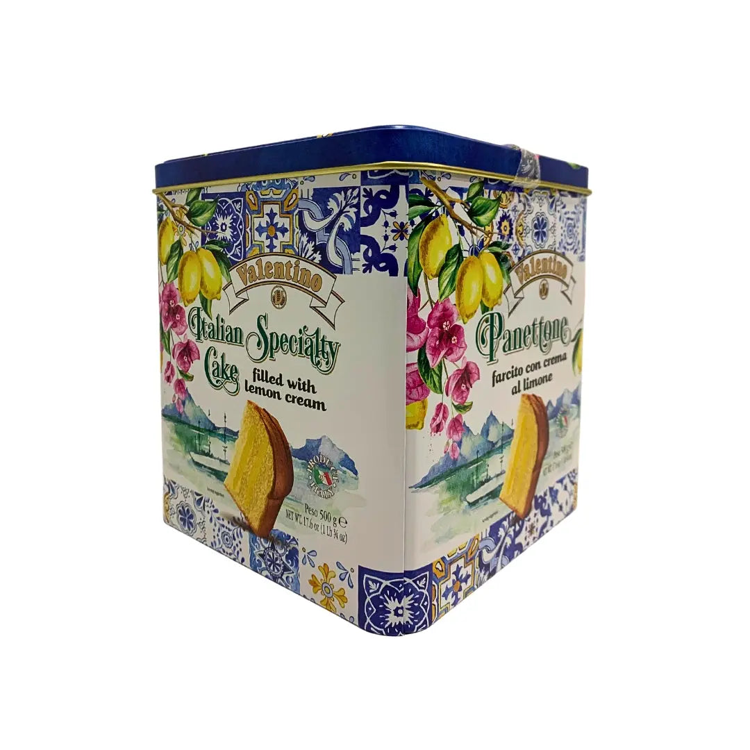Panettone con crema de limón en lata Valentino Valentino
