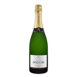 Botella de Champán Bouché Pere et Fils Cuvée Réservée Brut. 75 cl sobre un fondo blanco