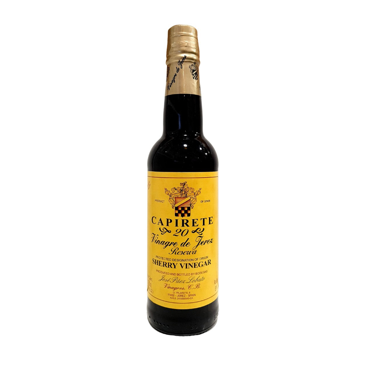 Capirete Vinagre de Jerez Gran Reserva 20 años. 375 ml CAPIRETE