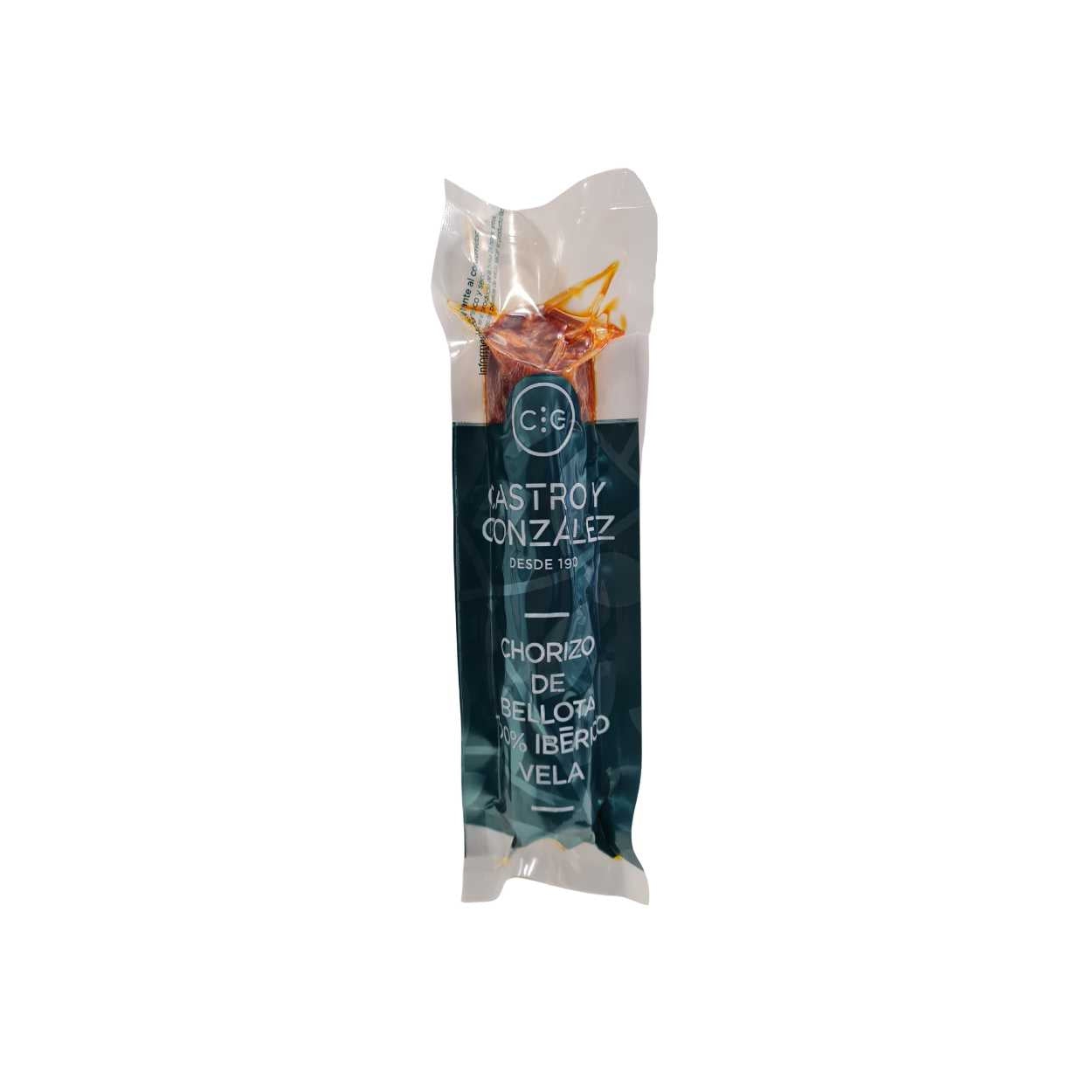 Chorizo de Bellota 100% Ibérico Castro y González. 200 g Castro y González