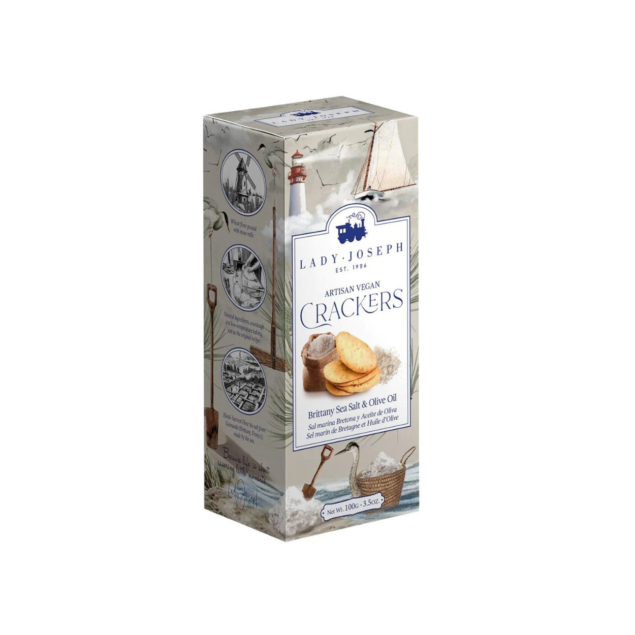 Crackers de Sal Marina de Guérande y Aceite de Oliva Mantequerías Bravo