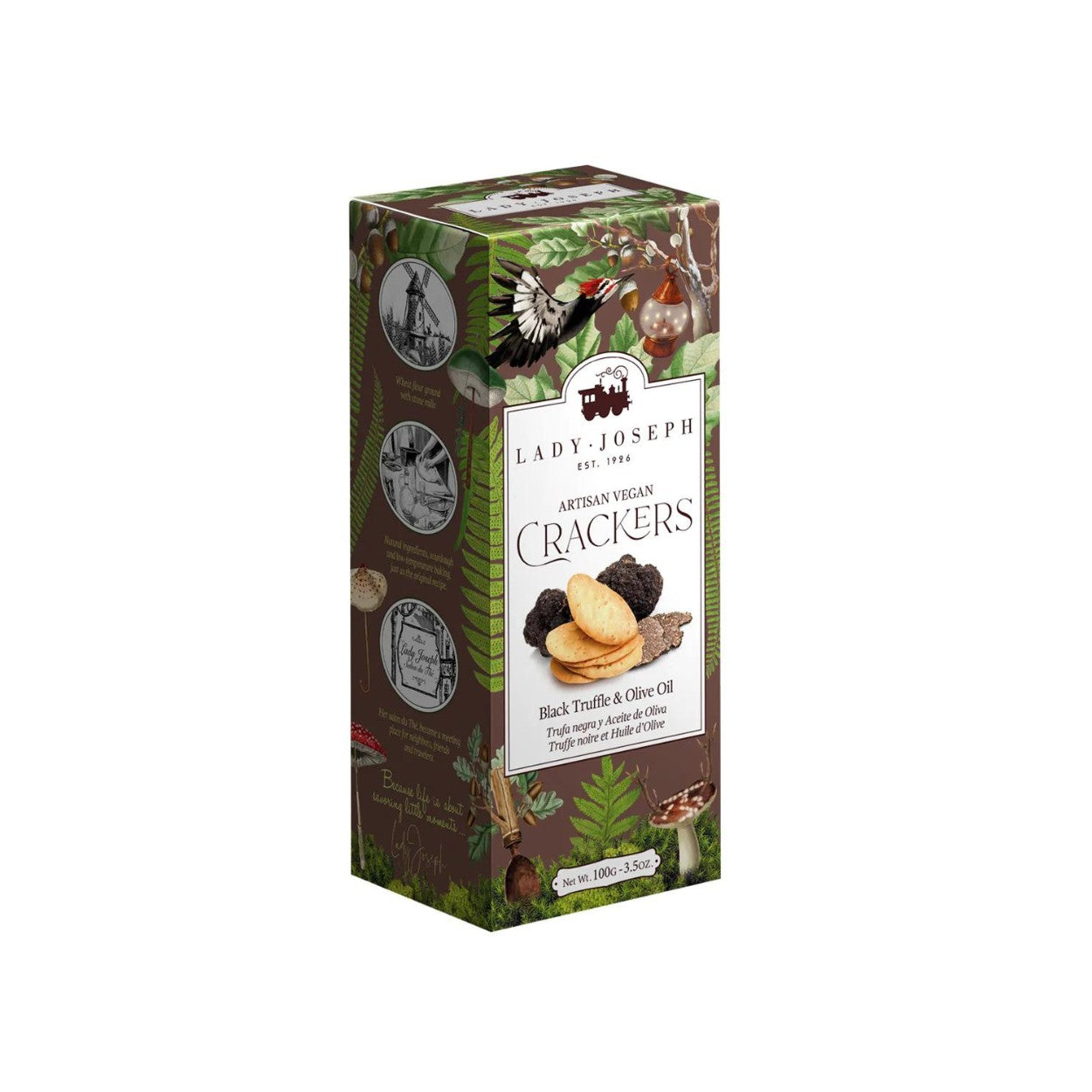 Crackers de Trufa Negra y Aceite de Oliva. Mantequerías Bravo