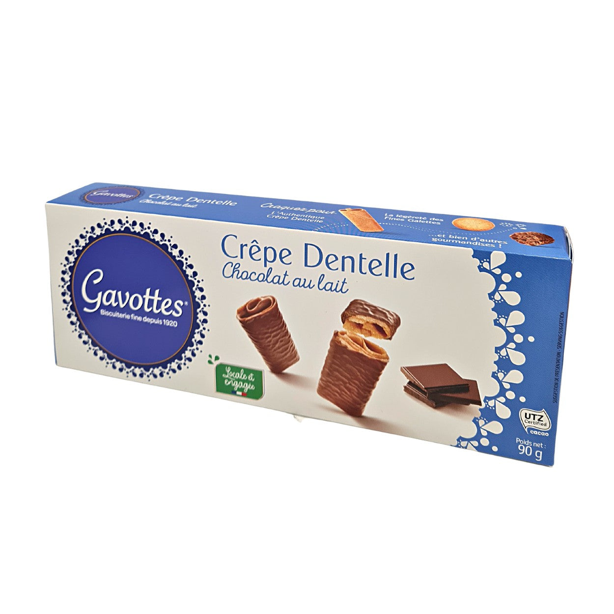 Crepes crujientes de galleta con chocolate. 90 g Les Gavottes