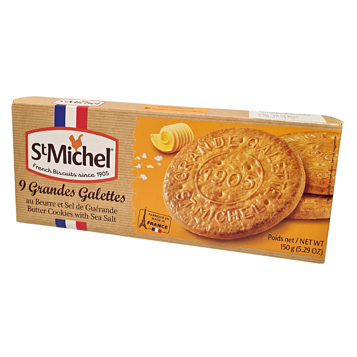 Galletas francesas con mantequilla y un toque de sal. 150 g St Michel