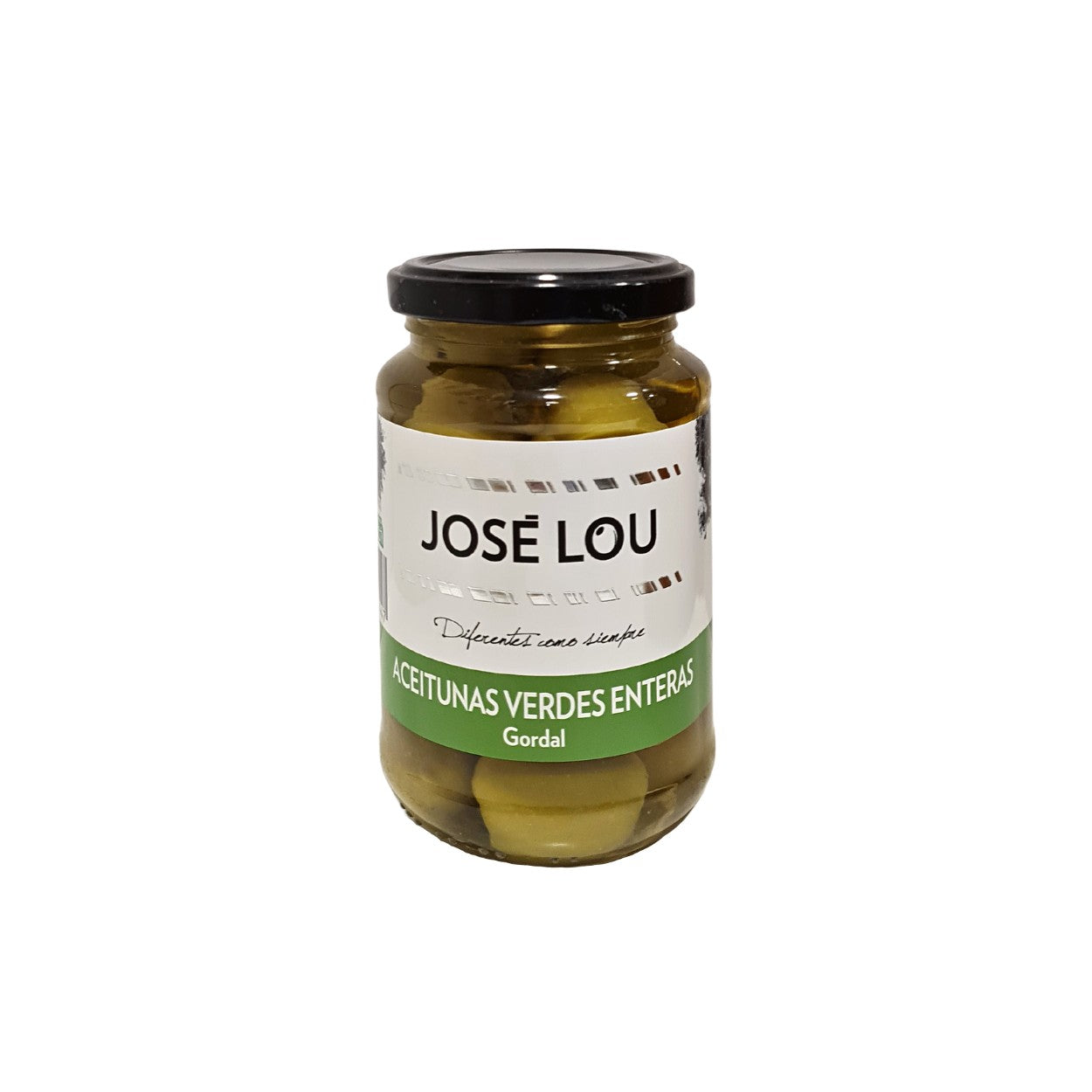 Jose Lou Aceitunas Verdes Enteras. 355 g Hijos de José Lou S.A.