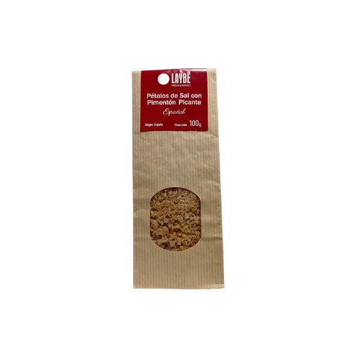 Laybé Pétalos de sal con Pimentón Picante. 100 g Laybé