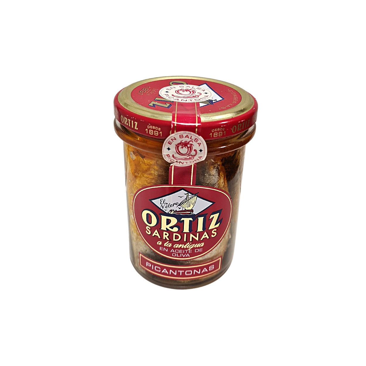 Sardinas en Aceite de Oliva Picantonas. 190 g Ortiz