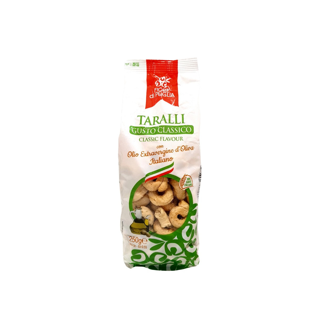 Taralli con Aceite de Oliva. 250 g Fiore di Puglia