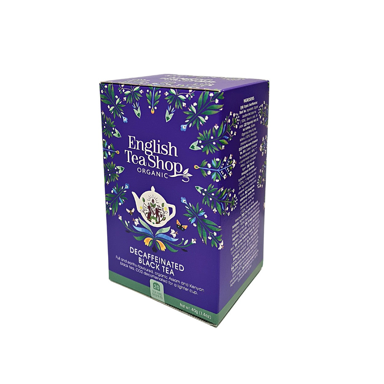 Te ETS Negro Descafeinado Orgánico 20 bolsitas. Sri Lanka The English Tea Shop