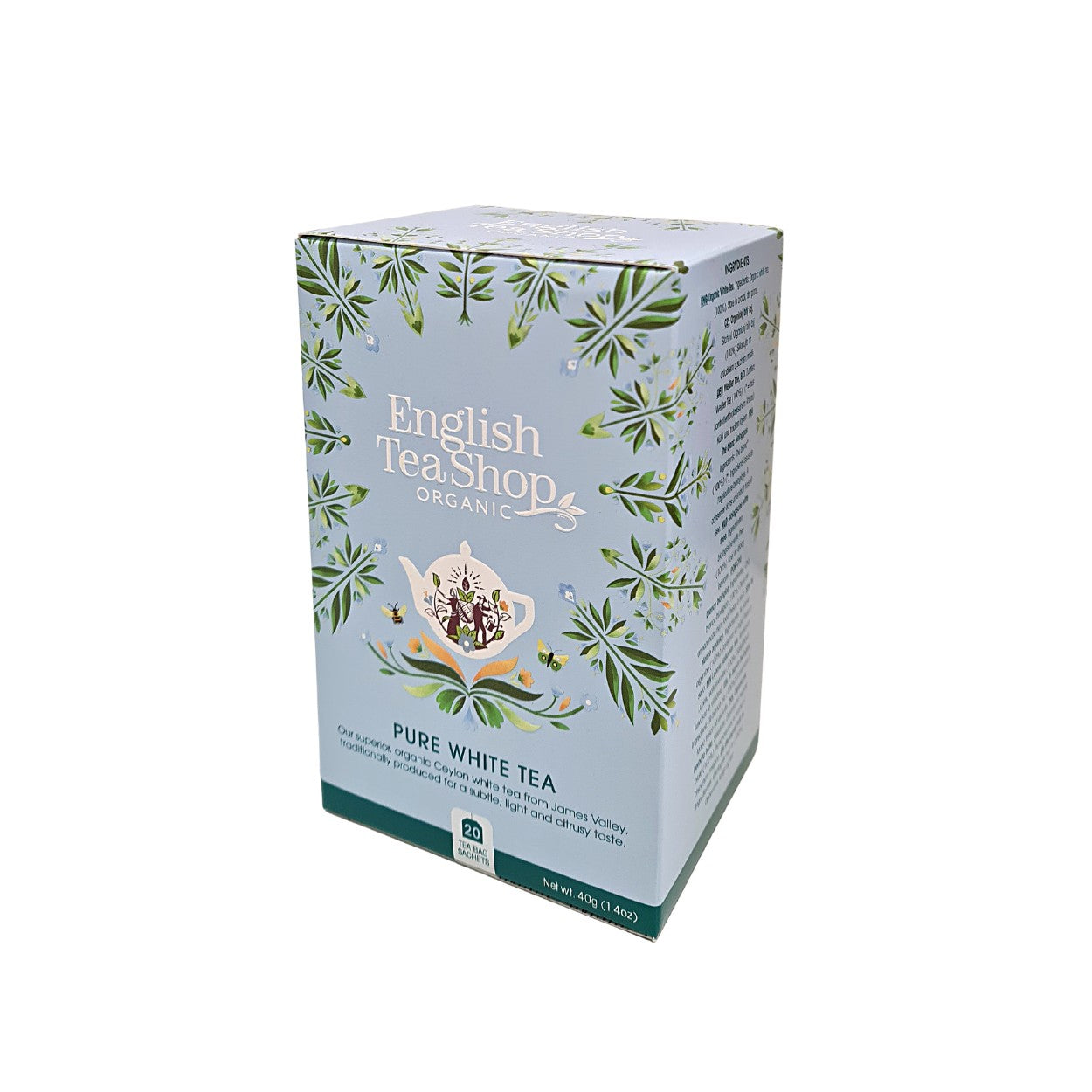 Te ETS Pure White Orgánico 20 bolsitas. 40 g English Tea Shop