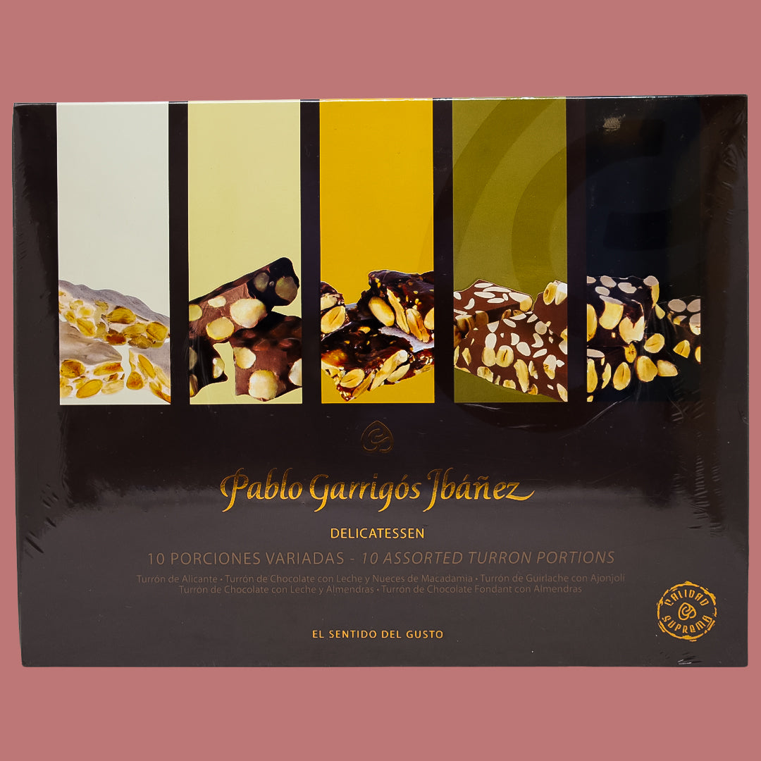 10 Porciones Variadas de Turrón Pablo Garrigós