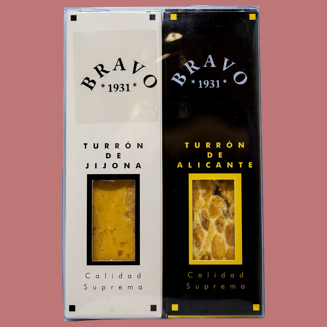 Pack Mini Turrón de Jijona y Alicante Bravo Sin Gluten 50 g