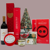 Cesta de Regalo Gourmet Árbol de Navidad Mantequerías Bravo