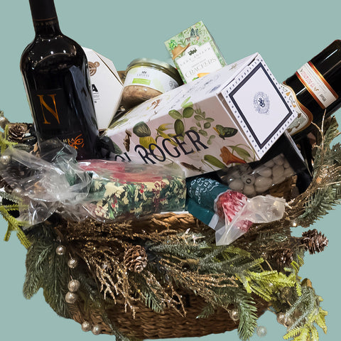 Cesta de Regalo Gourmet Bosque Dorado Mantequerías Bravo