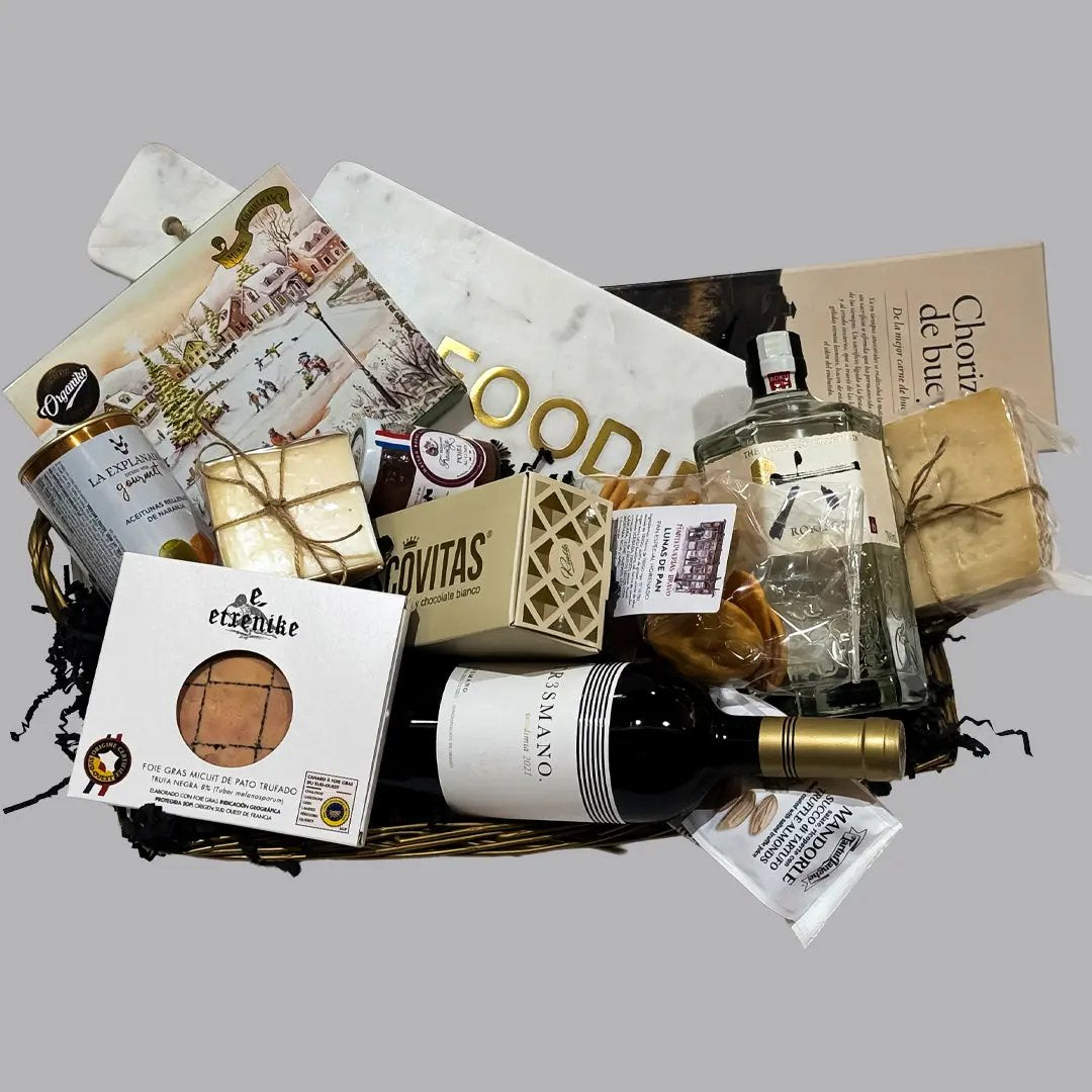 Cesta de Regalo Gourmet Foodie Mantequerías Bravo