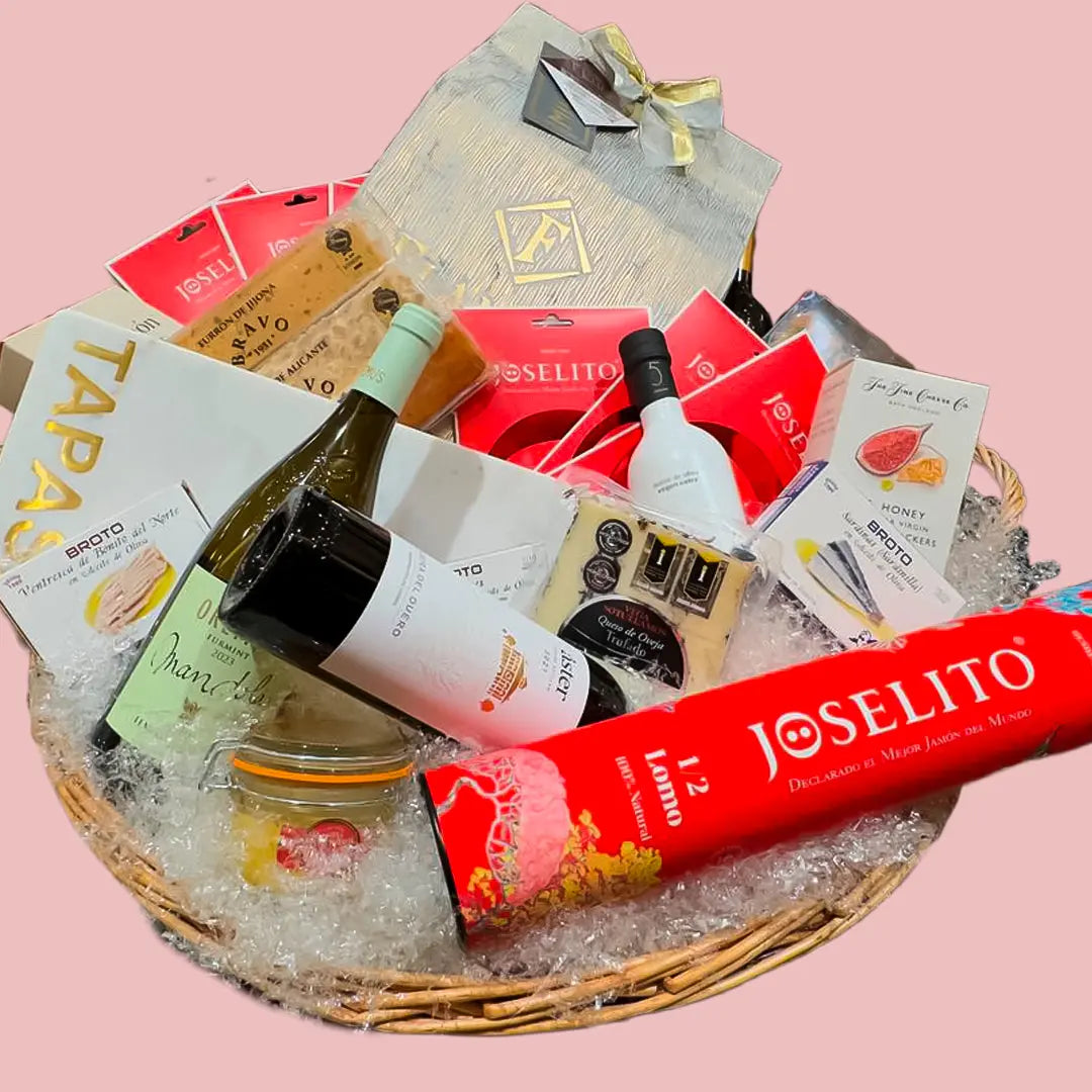 Cesta de Regalo Gourmet Linda Navidad Mantequerías Bravo