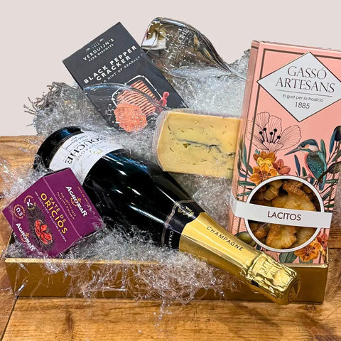 Cesta de Regalo Gourmet San Valentín a la Carta Mantequerías Bravo