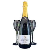 Champán Bouché Cuvée Réservée Brut + 2 copas de cristal Bouché Père & Fils