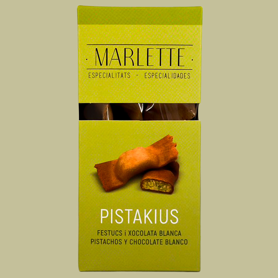 Galletas rellenas de pistacho y chocolate blanco Marlette 90 g Canals Biscuits SAU
