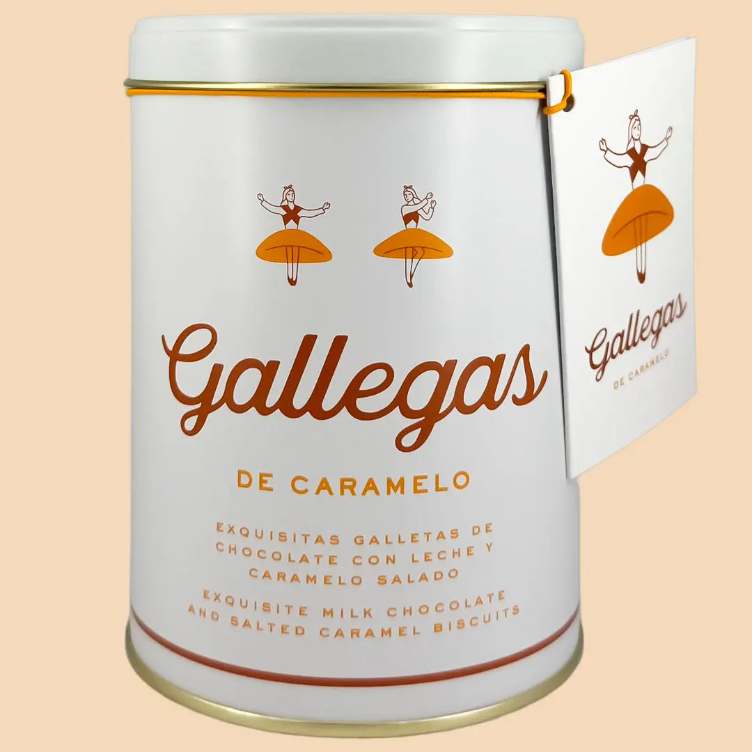 Lata de Galletas Gallegas de Caramelo 250 g Confitería Chaná SL