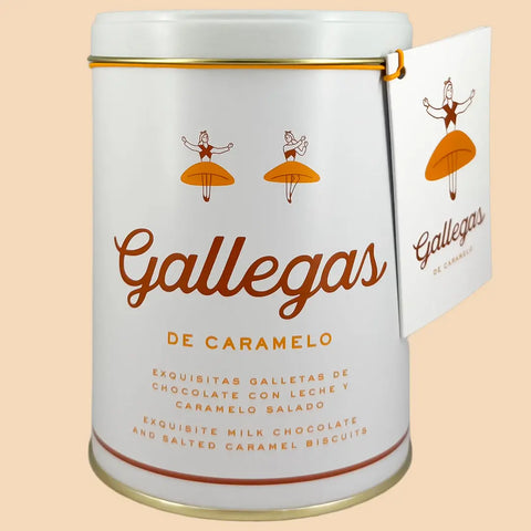 Lata de Galletas Gallegas de Caramelo 250 g Confitería Chaná SL