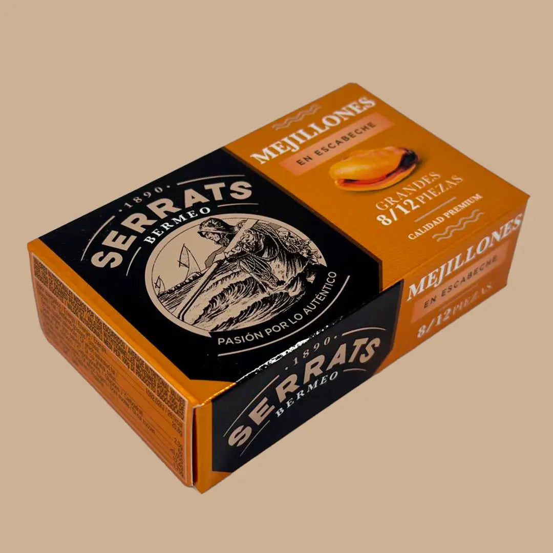 Mejillones en Escabeche Serrats 8/12 piezas 110 g Serrats