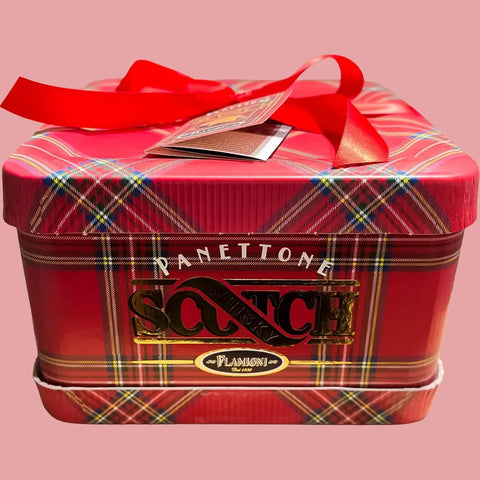 Panettone Flamigni con crema de whisky en caja de 350 g