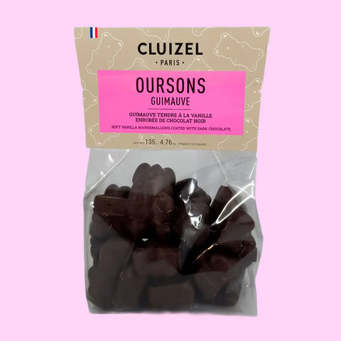 Ositos de Nube Cubiertos de Chocolate Oscuro Cluizel 135 g Michel Cluizel