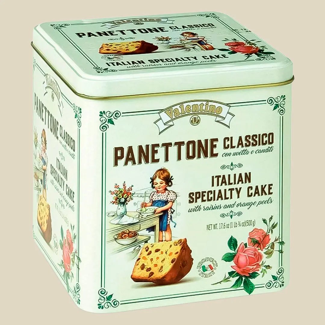 Panettone Clásico con Pasas y Fruta Confitada Valentino 500 g Valentino