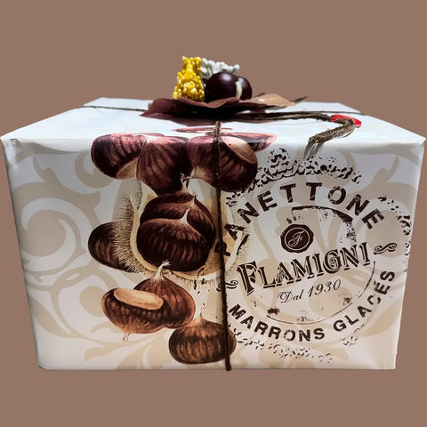 Panettone Marrons Glacés Flamigni 1 kg Mantequerías Bravo