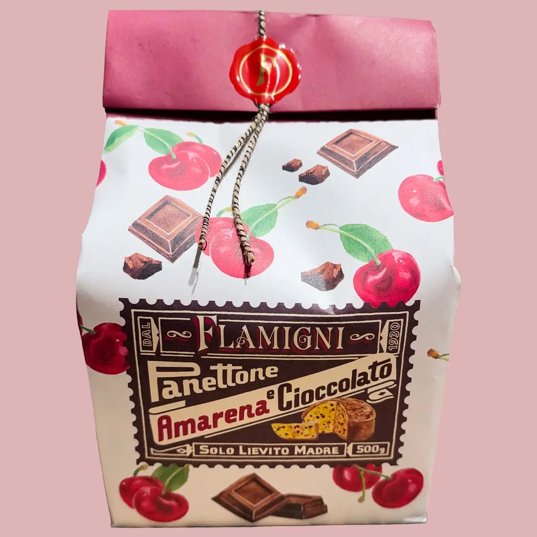 Panettone con Cerezas y Chocolate Flamigni 500 g Flamigni S.r.l.