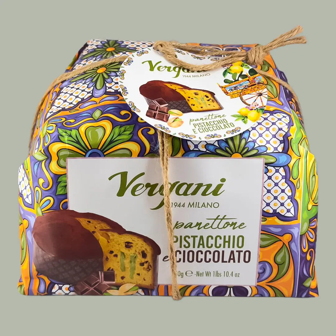 Panettone con Crema de Pistacho y Chocolate Vergani 750 g Vergani