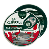 Sardinillas Picantes En Aceite de Oliva La Curiosa 12 / 16 Piezas 110 g La Curiosa