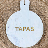 Tabla de Piedra Circular Tapas Mantequerías Bravo