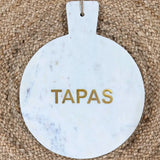 Tabla de Piedra Circular Tapas Mantequerías Bravo