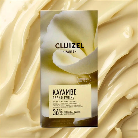 Tableta de Chocolate Blanco Kayambe Cluizel Paris 70 g Michel Cluizel