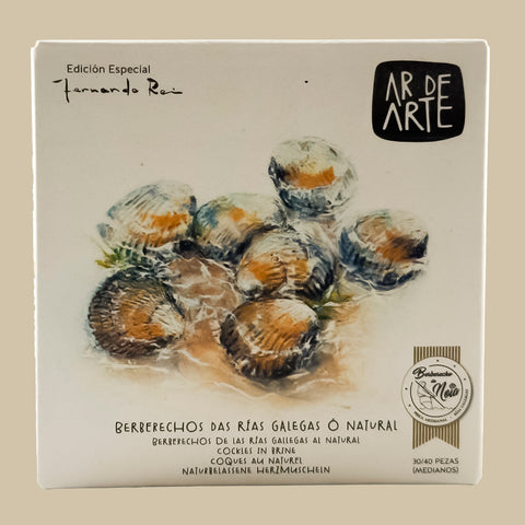 Berberechos de las Rías Gallegas al Natural Ar de Arte 30/40 piezas (Medianos)