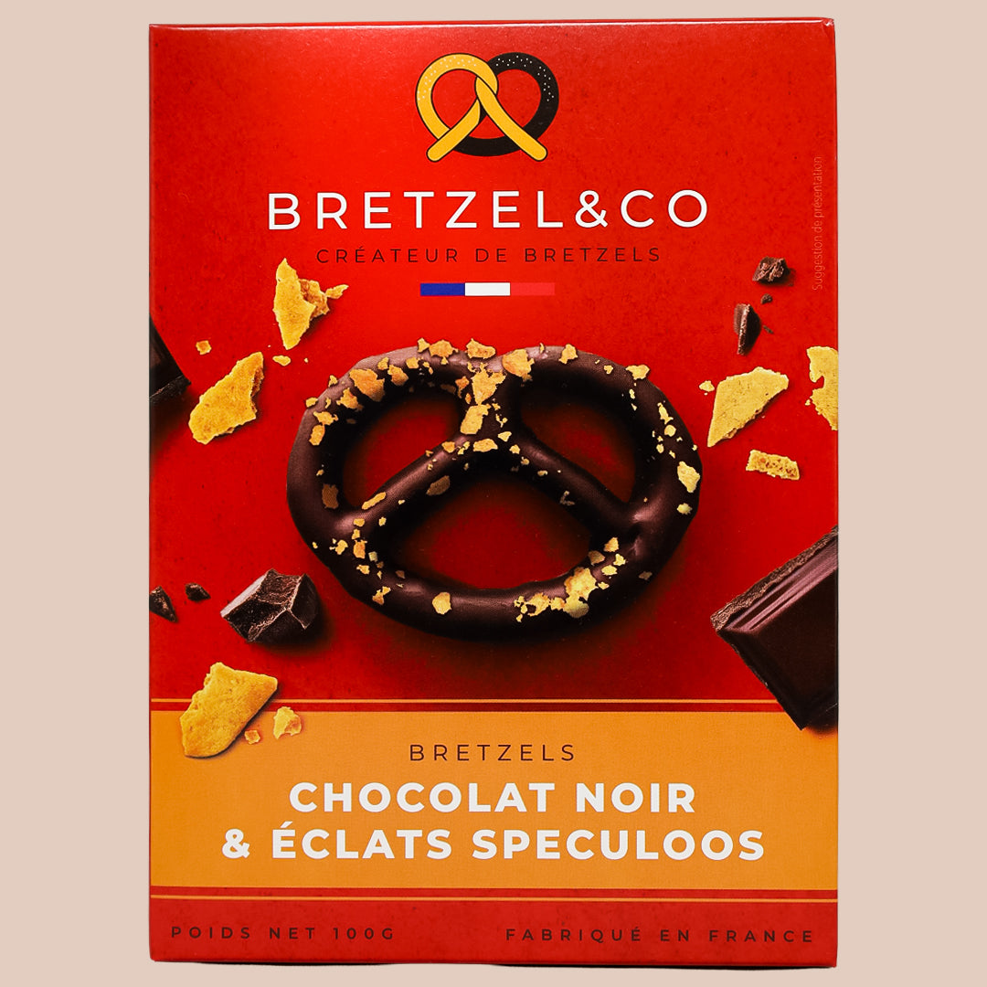 Bretzel con Chocolate Negro y Galletas de Canela