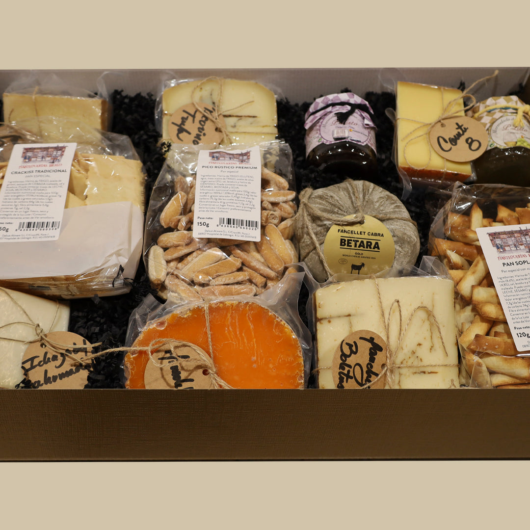 Cesta de Regalo Gourmet El Club del Queso
