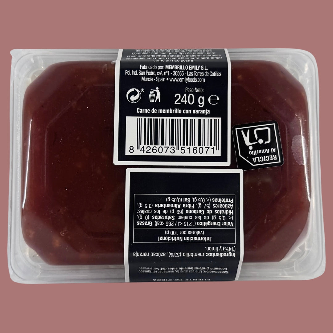 Carne de Membrillo con Naranja Emily Foods 240g