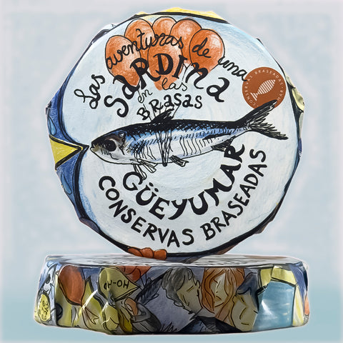 Colas de Sardinas a la Brasa en Aceite de Oliva Virgen Extra Güeyumar 150 g