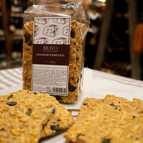 Crackers con Semillas y Queso Emmental
