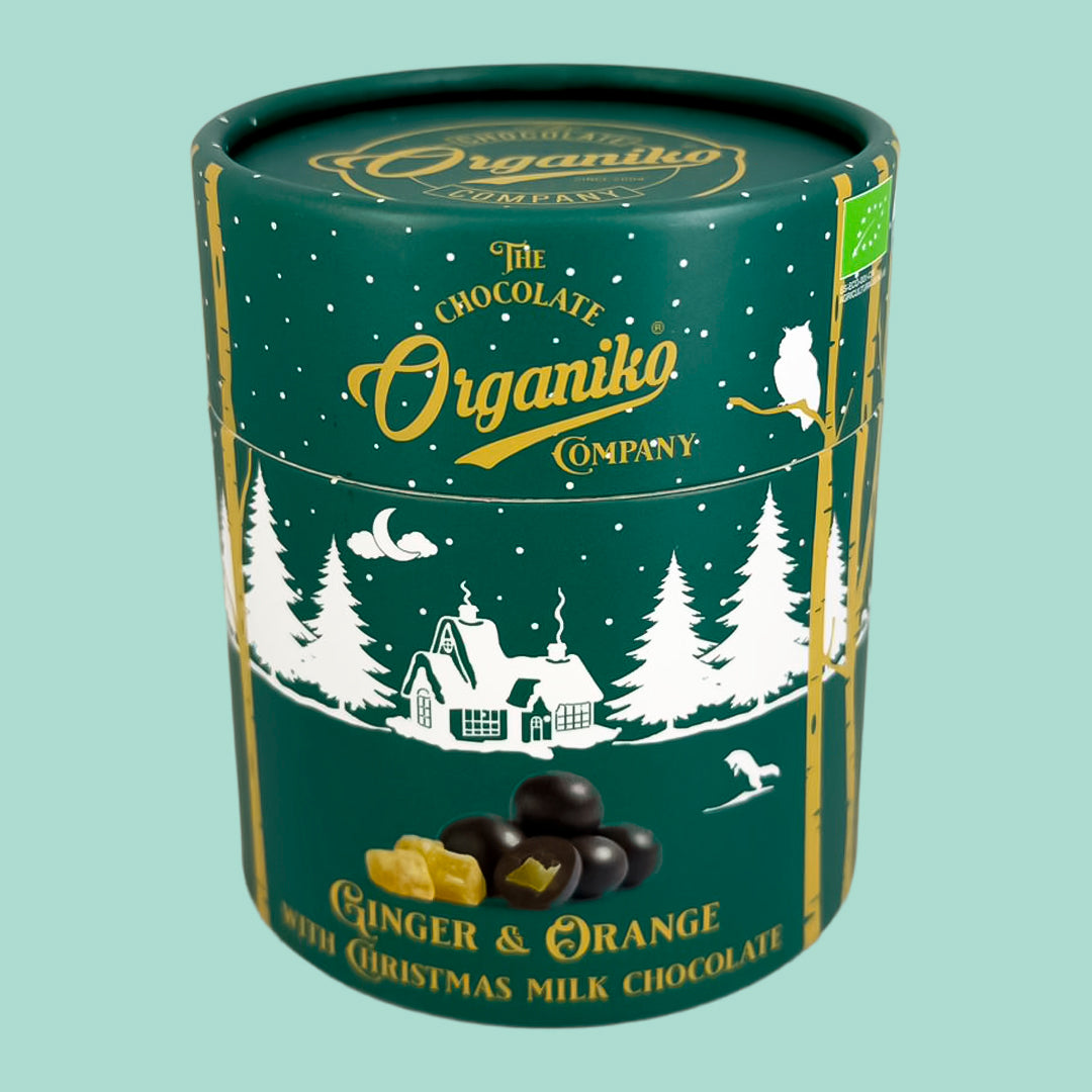 Cubos de Jengibre y Naranja Cubiertos de Chocolate con Leche 80 g